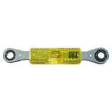 Klein Tools Lineman’s Insulating 4-in-1 Box Wrench, 9 in Length, SAE 1/2–3/4 in