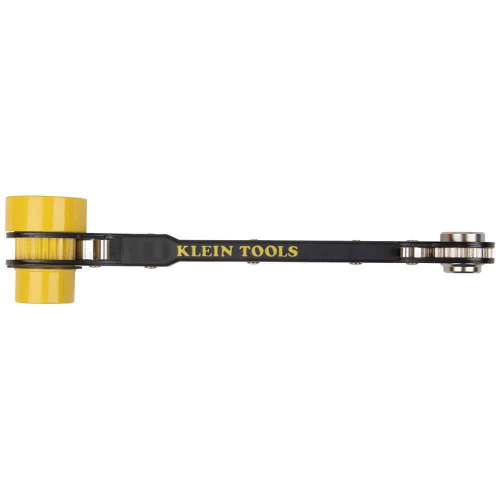 Klein Tools KT155HD 6-in-1 Heavy-Duty Ratcheting Lineman’s Wrench, 12 in.