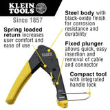 Klein Tools Coaxial Cable Installation Kit with Zipper Pouch, Model VDV026-211