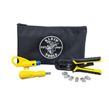 Klein Tools Twisted Pair Installation Tool Set with Zipper Pouch, Model VDV026-212