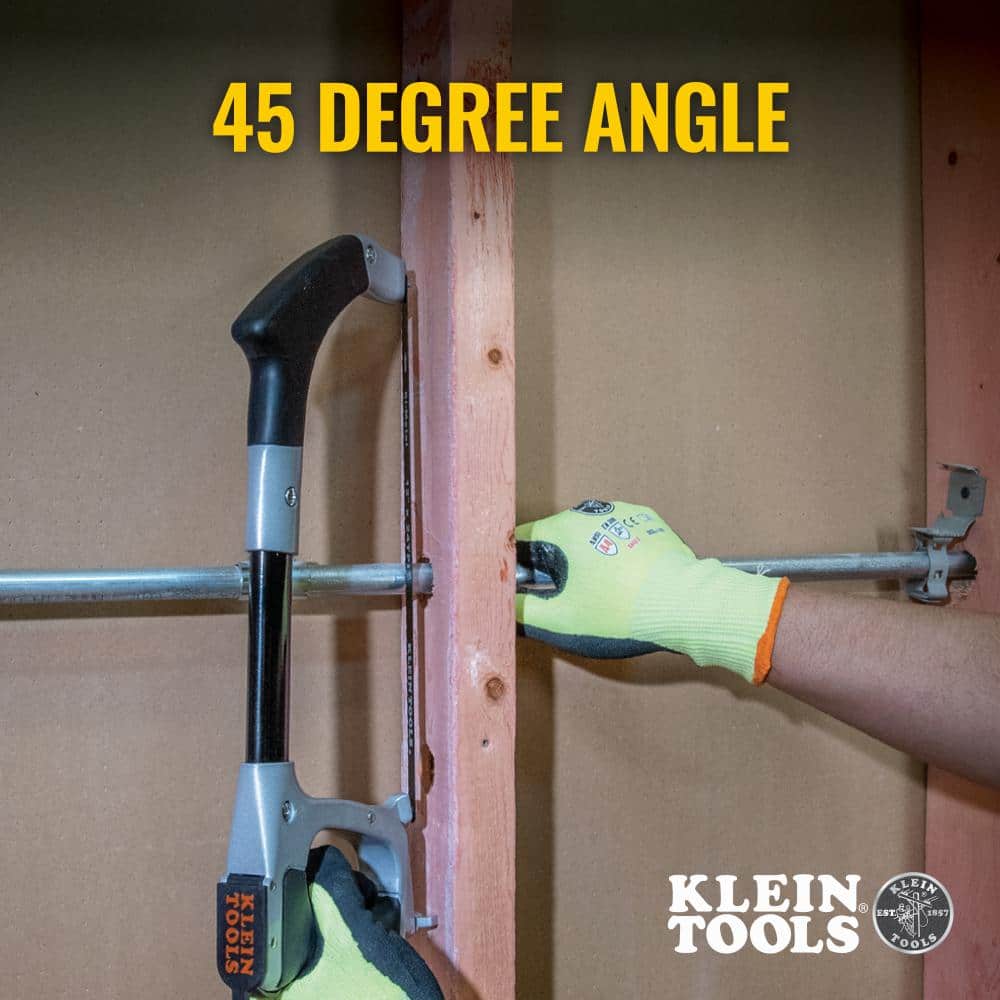 Klein Tools 12 in. High-Tension Hack Saw with Aluminum Handle, 24 TPI Blades (Model 702-12)
