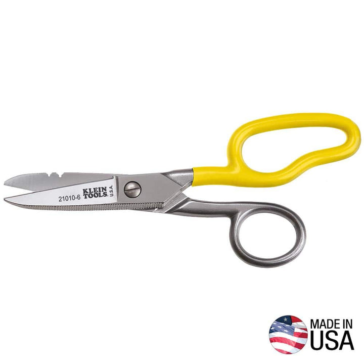 Klein Tools Heavy-Duty Electrical Scissors with Free-Fall Handle, 1.9 in Blade