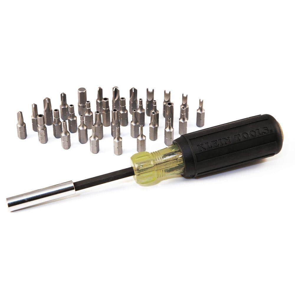 Klein Tools Magnetic Screwdriver with 32 Tamperproof Bits, Model 32510