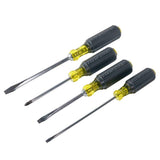 Klein Tools 85105 4‑Piece Assorted Screwdriver Set with Cushion‑Grip Handles