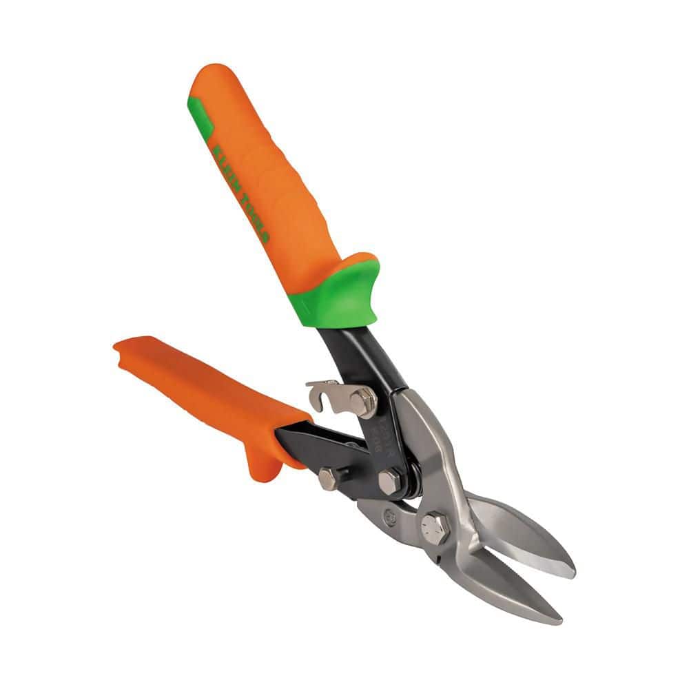 Klein Tools 1201R Right-Cut Aviation Snips with Wire Cutter, 1.5 in Blade