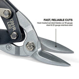Klein Tools 1201R Right-Cut Aviation Snips with Wire Cutter, 1.5 in Blade