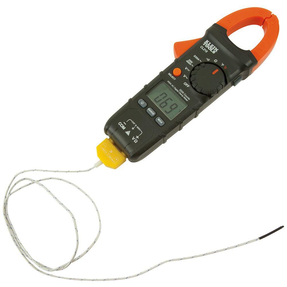 Klein Tools Replacement K‑Type Thermocouple, Banana Plug, 40 in Length (Model 69028)
