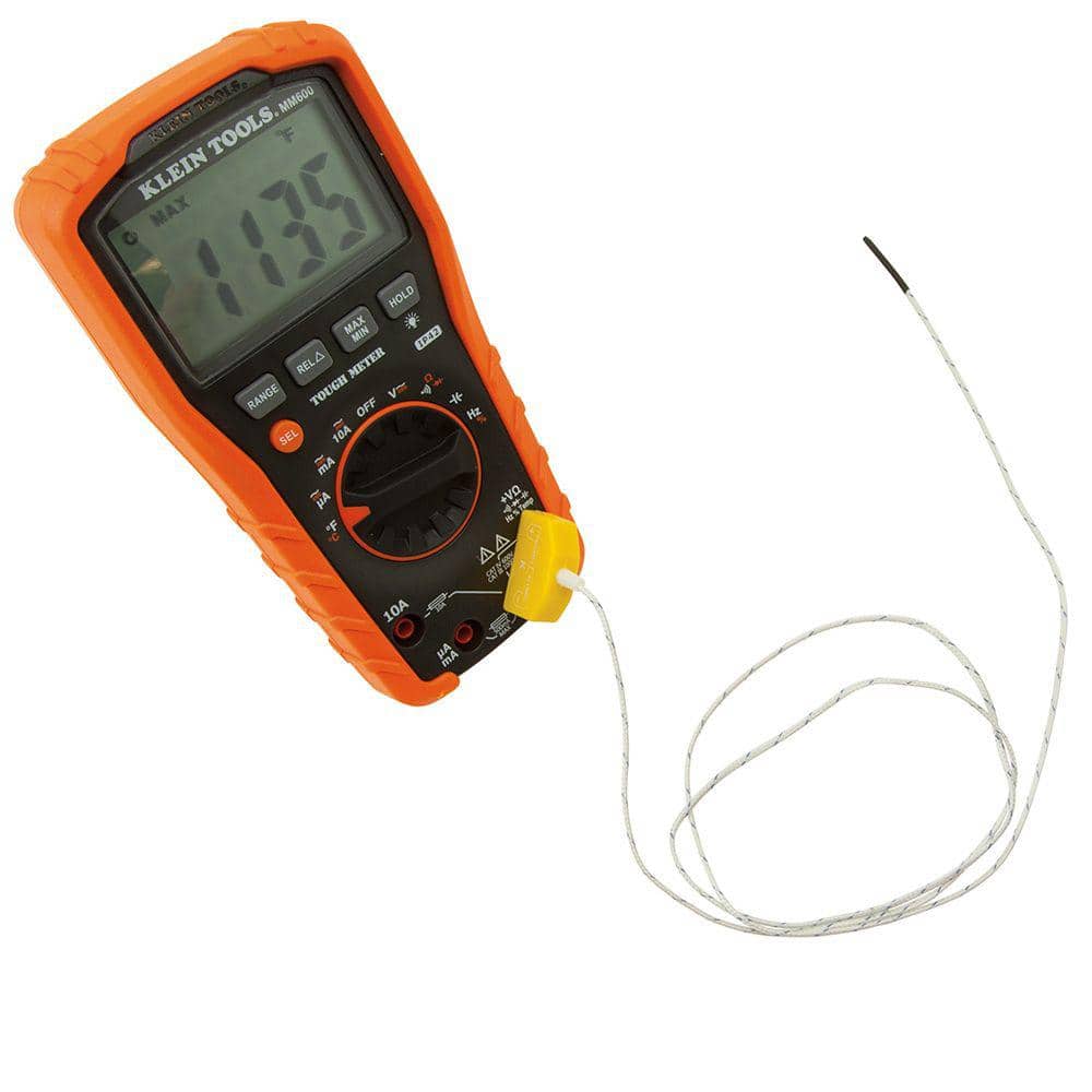 Klein Tools Replacement K‑Type Thermocouple, Banana Plug, 40 in Length (Model 69028)