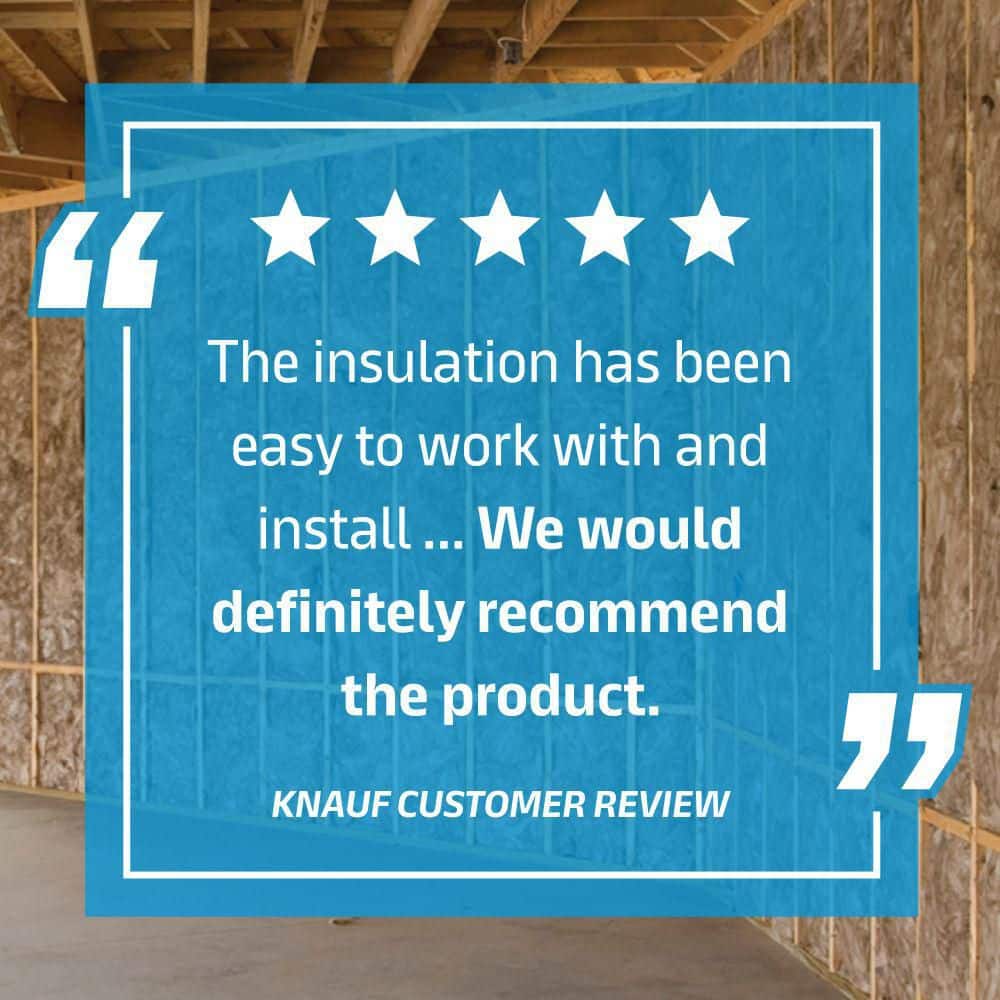 Knauf EcoBatt R-19 Unfaced Fiberglass Batt Insulation, 15.25 in. x 94 in., 99.55 sq. ft. (B68E)