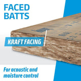 Knauf Insulation EcoBatt R-13 Kraft Faced Fiberglass Insulation Batts, 3.5 in. x 23 in. x 93 in., 163.4 sq. ft. Coverage