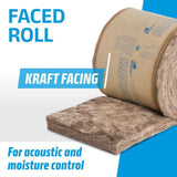 Knauf Insulation R-13 EcoRoll Foil-Faced Fiberglass Insulation Roll, 3-1/2 in. x 15 in. x 32 ft., 40 sq. ft. Coverage