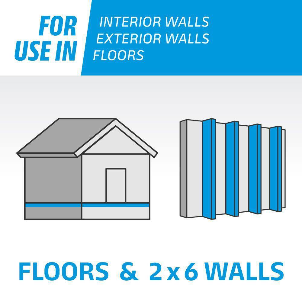 Knauf Insulation R-19 EcoRoll Kraft Faced Fiberglass Insulation Roll, 6-1/4 in Thick x 23 in Wide x 39.2 ft Long, 75.06 sq ft