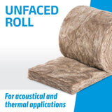 Knauf Insulation R-30 EcoRoll Unfaced Fiberglass Insulation Roll, 10 in. x 15 in. x 22 ft, 27.5 sq. ft. Coverage