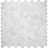 MSI Kolasus White Hexagon 12 in. x 12 in. x 10mm Matte Porcelain Mesh-Mounted Mosaic Tile (8 sq. ft. / Case)