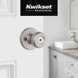 Kwikset Tylo Satin Chrome Bed/Bath Door Knob