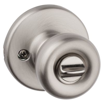 Kwikset Tylo Keyed Entry Door Knob, Satin Nickel, ANSI/BHMA Grade 3, Fits 1-3/8" to 1-3/4" Doors