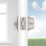 Kwikset 660 Series Satin Nickel Single Cylinder Deadbolt with SmartKey Security and Microban
