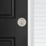 Kwikset 660 Series Satin Chrome Single Cylinder Deadbolt featuring SmartKey