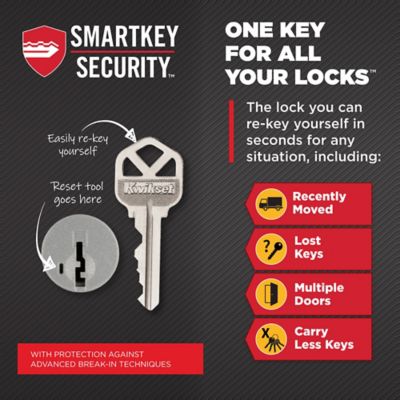 Kwikset Tustin Lever Keyed Entry with SmartKey Security, Venetian Bronze, ANSI/BHMA Grade 2, Adjustable 1-3/8" to 1-3/4" Door Thickness