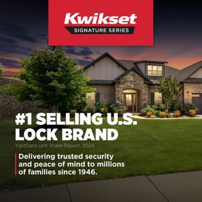Kwikset Tustin Satin Nickel Left-Handed Half-Dummy Door Lever with Microban Antimicrobial Technology