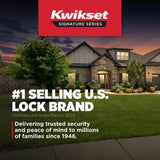 Kwikset Tustin Satin Nickel Left-Handed Half-Dummy Door Lever with Microban Antimicrobial Technology