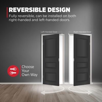 Kwikset San Clemente Matte Black Handleset with Halifax Square Lever, Microban Antimicrobial Technology