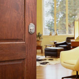 SmartCode 909 Satin Nickel Single Cylinder Electronic Deadbolt Featuring SmartKey Security