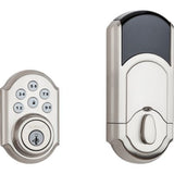 Z-Wave SmartCode Lifetime Polished Brass Single Cylinder Electronic Deadbolt Featuring SmartKey Security