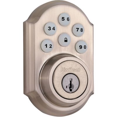 Z-Wave SmartCode Lifetime Polished Brass Single Cylinder Electronic Deadbolt Featuring SmartKey Security