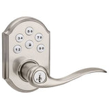 Kwikset 912 SmartCode Electronic Tustin Lever with Z-Wave Technology – Satin Nickel, SmartKey Security
