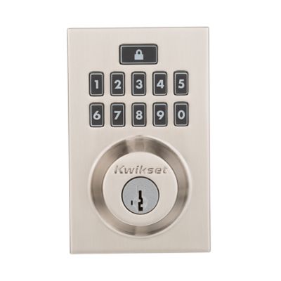 Kwikset SmartCode 914 Z-Wave Contemporary Single Cylinder Electronic Deadbolt, Satin Nickel, SmartKey Security