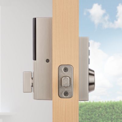 Kwikset SmartCode 914 Z-Wave Contemporary Single Cylinder Electronic Deadbolt, Satin Nickel, SmartKey Security