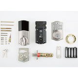 Kwikset 914 Signature 2nd Gen Traditional Satin Nickel Single Cylinder Electronic Deadbolt with SmartKey & Home Connect (Zigbee)