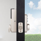 Kwikset 914 Signature 2nd Gen Traditional Satin Nickel Single Cylinder Electronic Deadbolt with SmartKey & Home Connect (Zigbee)