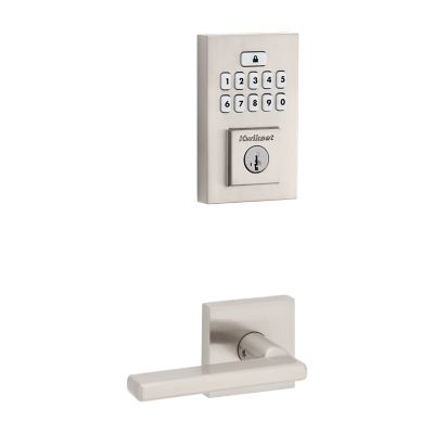 Kwikset SmartCode Contemporary Venetian Bronze Single Cylinder Electronic Deadbolt with Halifax Lever, SmartKey Security