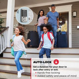 HALO Venetian Bronze Electronic Smart Lock Deadbolt with SmartKey Security, Touchscreen & Built-In Wi‑Fi + Halifax Lever