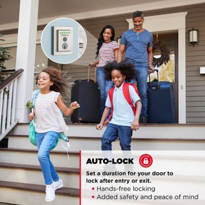 Kwikset Halo Touch Matte Black Contemporary Fingerprint Wi‑Fi Electronic Smart Lock Deadbolt with SmartKey Security