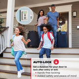 Kwikset Halo Touch Matte Black Contemporary Fingerprint Wi‑Fi Electronic Smart Lock Deadbolt with SmartKey Security