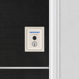 Kwikset Halo Touch Matte Black Contemporary Fingerprint Wi‑Fi Electronic Smart Lock Deadbolt with SmartKey Security