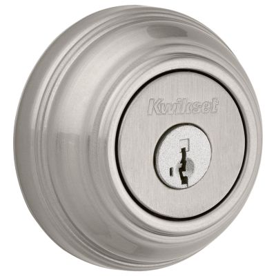 Kwikset 980 Series Iron Black Single Cylinder Deadbolt featuring SmartKey Security