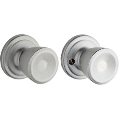 Kwikset Abbey Satin Chrome Passage Hall/Closet Door Knob
