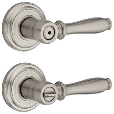 Kwikset Ashfield Venetian Bronze Privacy Door Lever with Microban Antimicrobial Technology