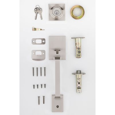 Kwikset Amador Venetian Bronze Single Cylinder Door Handleset, Exterior Pack Only, with Microban Antimicrobial Technology