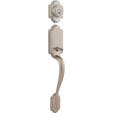 Kwikset Arlington Venetian Bronze Single Cylinder Door Handleset with Tustin Lever, SmartKey Security