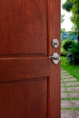 Kwikset Austin Venetian Bronze Single Cylinder Door Handleset with Austin Entry Door Lever Featuring SmartKey Security