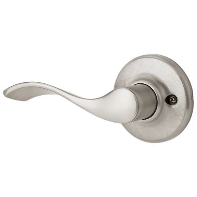 Kwikset Balboa Left-Handed Dummy Door Lever with Microban, Satin Nickel