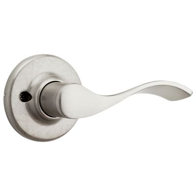 Kwikset Balboa Satin Nickel Right-Handed Dummy Door Lever with Microban Antimicrobial Technology
