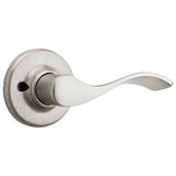 Kwikset Balboa Satin Nickel Passage Hall/Closet Door Lever with Microban Antimicrobial Technology