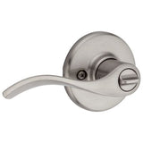 Kwikset Balboa Satin Nickel Privacy Bed/Bath Door Lever