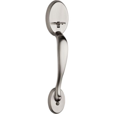 Kwikset Chelsea Satin Nickel Handle Only with Left-Handed Tustin Door Lever